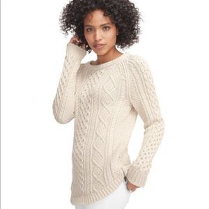 LL Bean Signature Cotton Fisherman Tunic Sweater